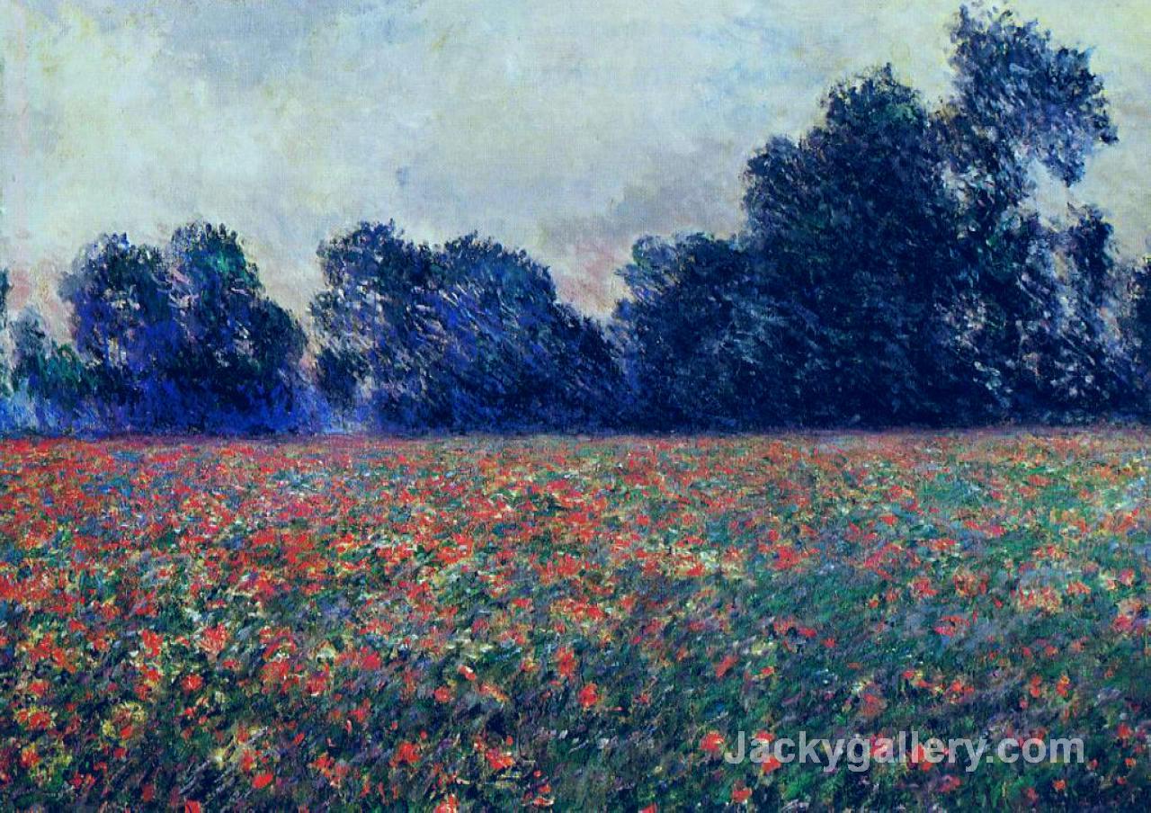 Poppies at Giverny by Claude Monet paintings reproduction - Click Image to Close